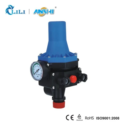 Anshi Automatischer Druckregler mit Manometer für Wasserpumpe (DSK).